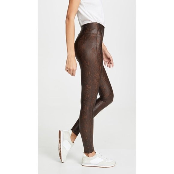 SPANX Pants - Spanx Snakeskin Faux Leather Leggings